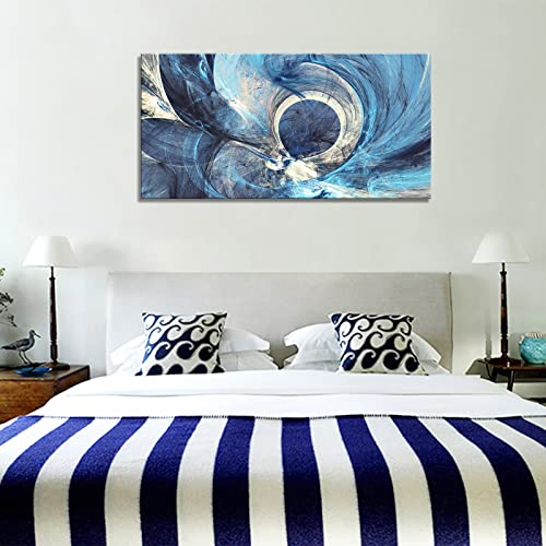 YYYYHPP YP1262 Abstract Wall Art Modern Minimalist Abstract Canvas Painting Blue Canvas Wall Art Print Painting for Wall Decor Home Decor