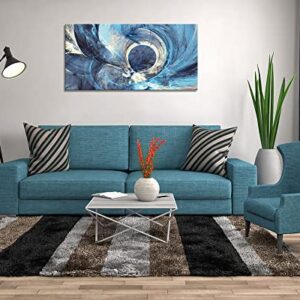 YYYYHPP YP1262 Abstract Wall Art Modern Minimalist Abstract Canvas Painting Blue Canvas Wall Art Print Painting for Wall Decor Home Decor