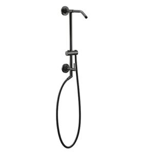 Moen Annex Matte Black Shower Slidebar and Shower Hose System Trim, Valve Required, TS3661NHBL