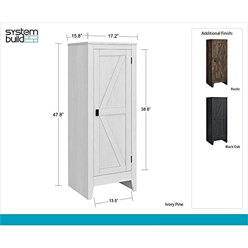 Ameriwood Home System Build Storage Cabinet, Ivory Pine