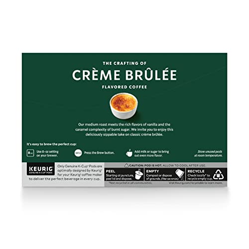 Starbucks Flavored K-Cup Coffee Pods — Crème Brûlée for Keurig Brewers — 6 boxes (60 pods total)