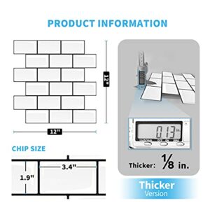 Art3d Subway Tiles Peel and Stick Backsplash (10 Tiles, Thicker Design)