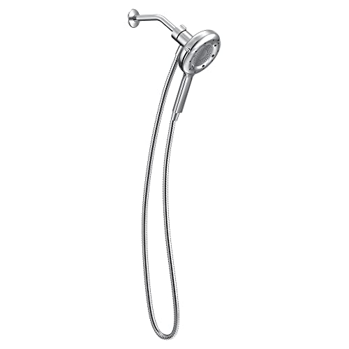 Moen N400H0CH Quattro Handheld Four Unique Shower Experiences and Magnetix Dock, Chrome