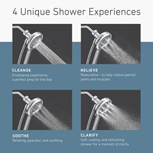 Moen N400H0CH Quattro Handheld Four Unique Shower Experiences and Magnetix Dock, Chrome