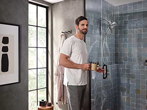 Moen N400H0CH Quattro Handheld Four Unique Shower Experiences and Magnetix Dock, Chrome