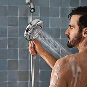 Moen N400H0CH Quattro Handheld Four Unique Shower Experiences and Magnetix Dock, Chrome