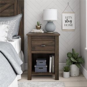 Ameriwood Home Farmington Night Stand, Rustic ,Small, Century Barn Pine -