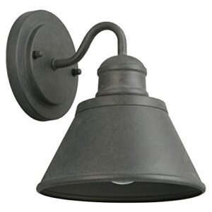 Hampton Bay 1-Light Outdoor Zinc Wall Lantern