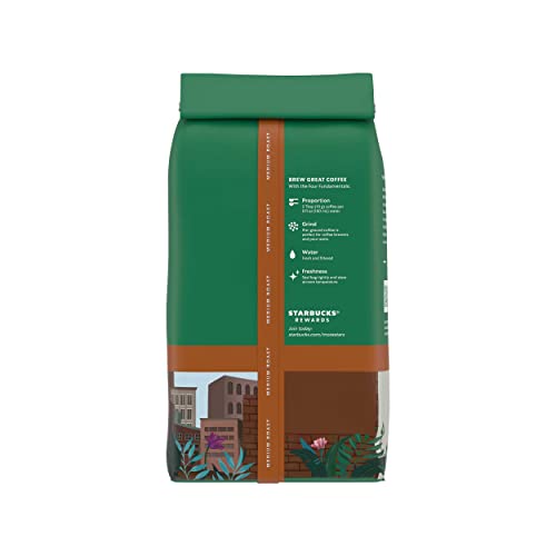 Starbucks Ground Coffeeâ€”Medium Roast Coffeeâ€”Decaf Pike Place Roastâ€”100% Arabicaâ€”6 bags (12 oz each)