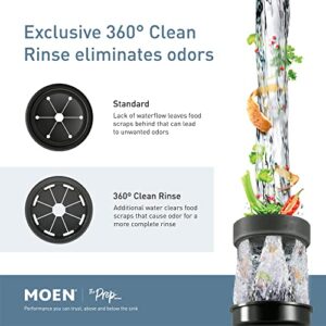 Moen GXP50C Prep Series PRO 1/2 HP Continuous Feed Garbage Disposal, Power Cord Included