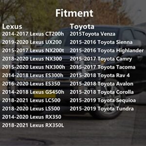 YITHSWAY 77300-07030 77300-53030 Gas Cap Fuel Cap For 2014-2021 Toyota Venza Highlander Sienna Tacoma Camry RAV4 Corolla Avalon Tundra Sequioa Prius C-HR,Lexus CT200h ES300h ES350 GS450h NX300h RX350.
