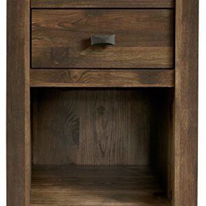 Ameriwood Home Farmington Electric Fireplace TV Console for TVs up to 50", Rustic & Farmington Night Stand, Rustic,Small, Century Barn Pine -