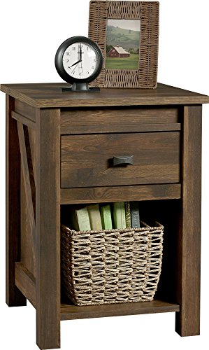 Ameriwood Home Farmington Electric Fireplace TV Console for TVs up to 50", Rustic & Farmington Night Stand, Rustic,Small, Century Barn Pine -