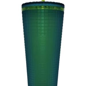 Starbucks Green Jelly Acrylic Grid Tumbler Limited Edition 2022 24oz