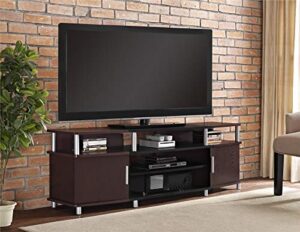 ameriwood home carson tv stand for tvs up to 70″, cherry
