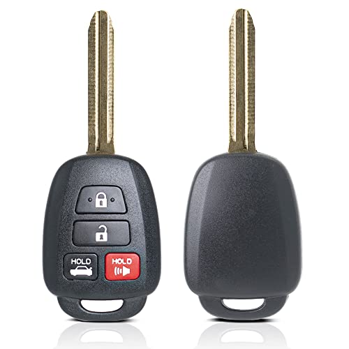 Key Fob Remote Replacement Fits for Toyota Corolla 2014 2015 2016 2017 2018 2019/Camry 2014-2017/Tacoma 2016-2018 HYQ12BDM Keyless Entry Remote Control HYQ12BEL 89070-02880 H Chip(Pack of 1)