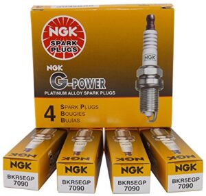 ngk 7090 bkr5egp g-power spark plug, pack of 4