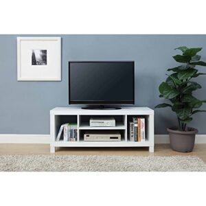 mainstay.. tv stand for tvs up to 42″, dimension: 47.24 x 15.75 x 19.09 inches (white)