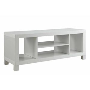 Mainstay.. TV Stand for TVs up to 42", Dimension: 47.24 x 15.75 x 19.09 Inches (White)