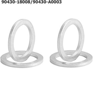 12157-10010 90430-24003 90430-18008 Differential and Transmission/Transfer Case Drain Plug Crush Washers Gaskets Compatible with Toyota 4runner Tacoma Tundra FJ cruiser Land Cruiser