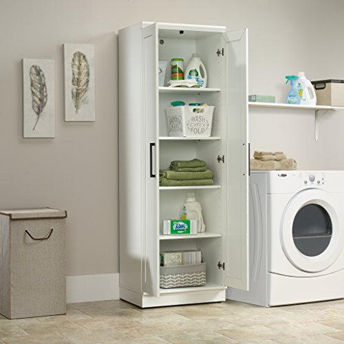 Sauder HomePlus Storage Cabinet, Soft White finish