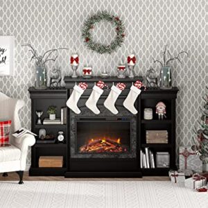 Ameriwood Home Lamont Mantel Fireplace, Black