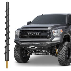 vofono 7 inch antenna compatible with 2000-2021 toyota tundra tacoma, spiral flexible rubber antenna replacement