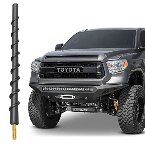 VOFONO 7 Inch Antenna Compatible with 2000-2021 Toyota Tundra Tacoma, Spiral Flexible Rubber Antenna Replacement