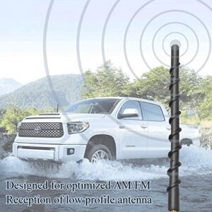 VOFONO 7 Inch Antenna Compatible with 2000-2021 Toyota Tundra Tacoma, Spiral Flexible Rubber Antenna Replacement