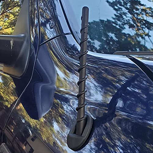 VOFONO 7 Inch Antenna Compatible with 2000-2021 Toyota Tundra Tacoma, Spiral Flexible Rubber Antenna Replacement