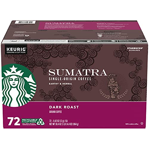 Starbucks 72 Count Sumatra Coffee, 0.41 Ounce