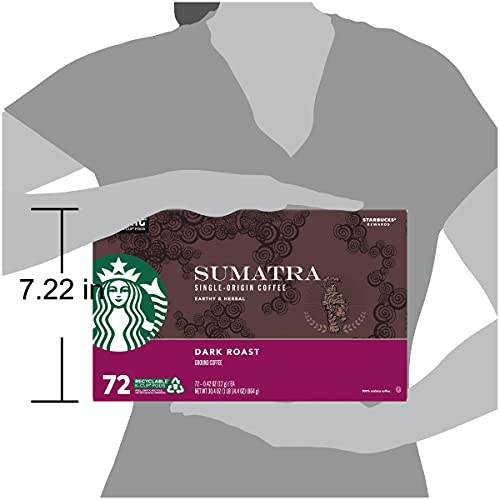 Starbucks 72 Count Sumatra Coffee, 0.41 Ounce