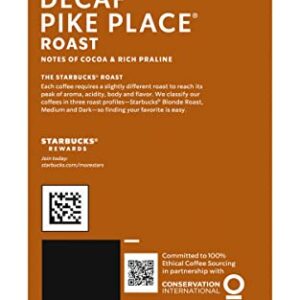 Starbucks Decaf Pike Place Roast, K-Cup for Keurig Brewers, 96 Count