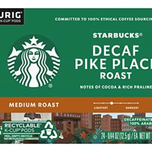 Starbucks Decaf Pike Place Roast, K-Cup for Keurig Brewers, 96 Count