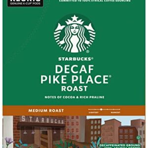 Starbucks Decaf Pike Place Roast, K-Cup for Keurig Brewers, 96 Count