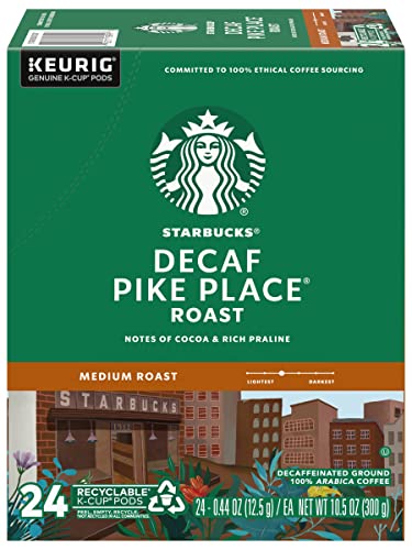 Starbucks Decaf Pike Place Roast, K-Cup for Keurig Brewers, 96 Count