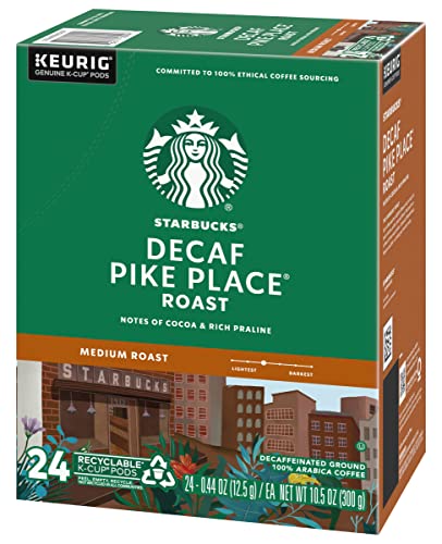 Starbucks Decaf Pike Place Roast, K-Cup for Keurig Brewers, 96 Count