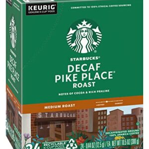 Starbucks Decaf Pike Place Roast, K-Cup for Keurig Brewers, 96 Count