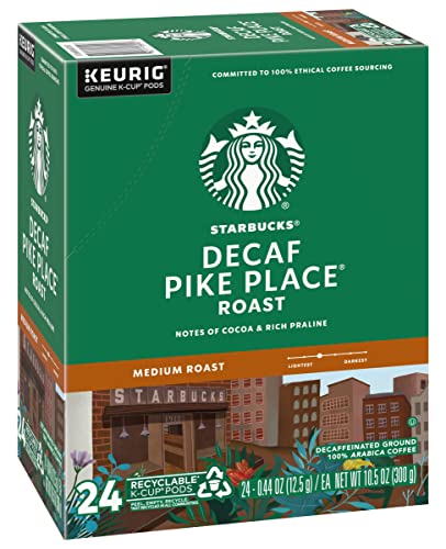 Starbucks Decaf Pike Place Roast, K-Cup for Keurig Brewers, 96 Count