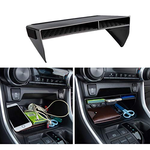 JDMCAR Center Console Organizer Compatible with Toyota RAV4 2023 2022 2021 2020 2019, ABS Material Insert Tray Gear Shift Secondary Storage Box