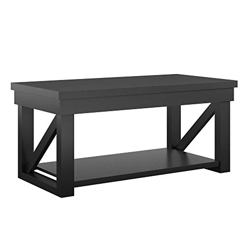 Ameriwood Home Crestwood, Black Coffee Table