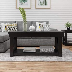 Ameriwood Home Crestwood, Black Coffee Table