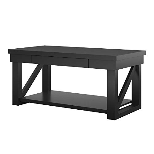 Ameriwood Home Crestwood, Black Coffee Table