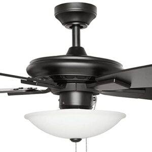 Menage 52 in. Integrated LED Indoor Matte Black Ceiling Fan