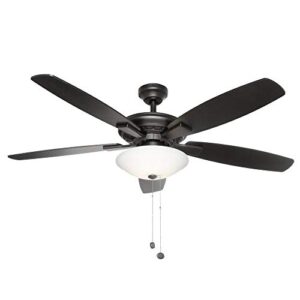 Menage 52 in. Integrated LED Indoor Matte Black Ceiling Fan