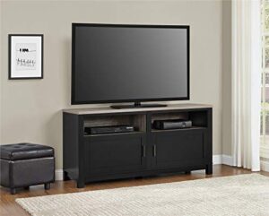 ameriwood home carver tv stand for tvs up to 60″ wide, black