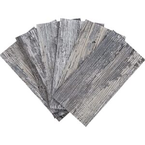 Art3d 102-Piece Peel and Stick Tile Backsplash for Kitchen Bathroom, 3in. x 6in. Stick on Subway Tile Distressed Wood Plank