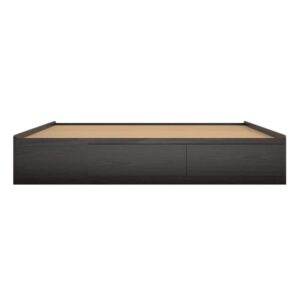 Ameriwood Home Full Platform Bed with Drawers, Espresso