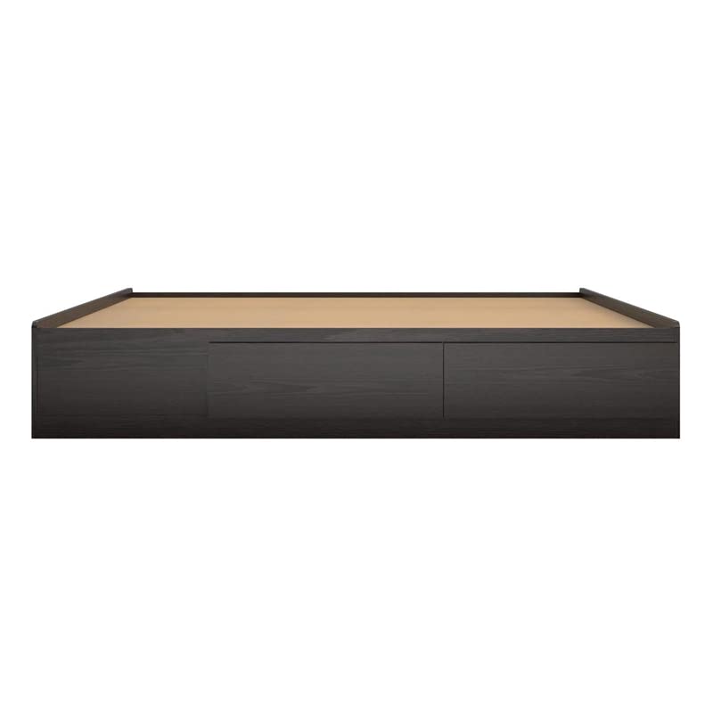 Ameriwood Home Full Platform Bed with Drawers, Espresso