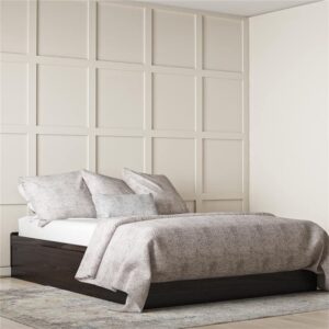 Ameriwood Home Full Platform Bed with Drawers, Espresso